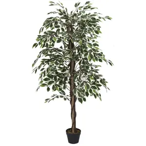 Comparateur de prix : The Home Deco Factory - Plante artificielle feuillage panaché 160 cm