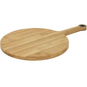 COOK CONCEPT Planche à Découper - PARIS PRIX - Ronde - Bambou - 37cm - Naturel pas cher