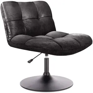 Comparateur de prix : HOME DECO FACTORY - Fauteuil vintage style industriel en polyuréthane noir