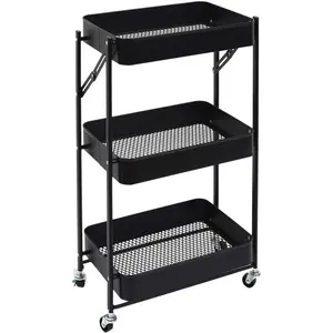 The Home Deco Factory - Desserte pliable en métal 77 x 29 x 45 cmVendu parfnac