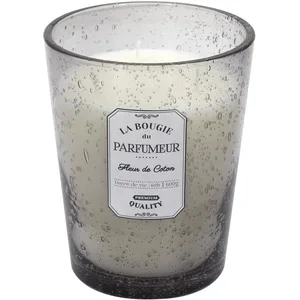 Comparateur de prix : Non communiqué The Home Deco Factory - Bougie parfumée pot en verre bulle gris clair 13 x 16 cm