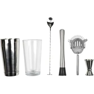 Cook Concept - Set à cocktail 5 accessoires et 50 recettes pas cher