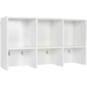 Comparateur de prix : The Home Deco Factory - Etagère de cuisine murale en bois blanc