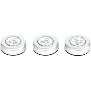 Comparateur de prix : Lot De 3 Lampes à Led "push" 7cm Blanc - Paris Prix