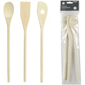 Electrodepot Ustensiles De Cuisine En Bois X3 pas cher
