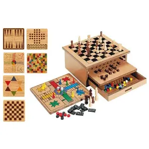 Comparateur de prix : Jeu de société - MISTER GADGET - 10 en 1 - Bois MDF - Marron