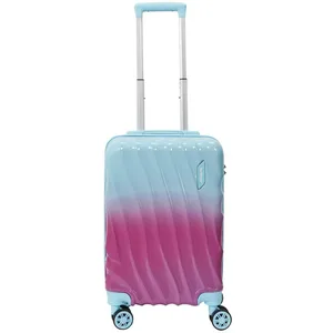 Valise cabine rigide JET LAG bicolore 55cm rose et turquoise pas cher