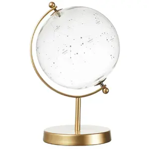 HOME DECO FACTORY Globe Déco en Verre "Constellations" 24cm Or pas cher
