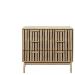 Comparateur de prix : Commode - KLAUS - Klaus - Bois - Marron - 3 tiroirs - Dimensions 90x49x79 cm