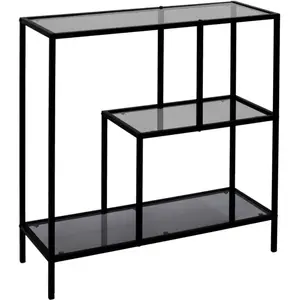 Comparateur de prix : HOME DECO FACTORY - HD0083 - Etagere Edison Verre Fume 80X30X79.5Cm