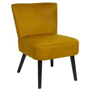 Comparateur de prix : HOME DECO FACTORY Fauteuil Crapaud "Giulia" 76cm Jaune