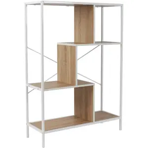 Comparateur de prix : HOME DECO FACTORY - HD0079 - Etagere Edison Blanc 80X30X113Cm