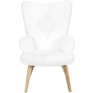 Comparateur de prix : Home Deco Factory - Fauteuil Helsinki patchwork beige/marron - 65x100x74 cm T.U