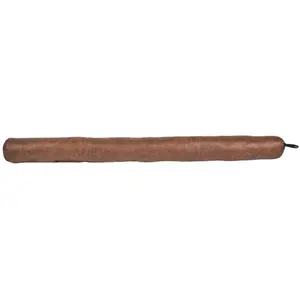 HOME DECO FACTORY Boudin Bas de Porte "Effet Simili" 80cm Camel pas cher
