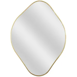 Comparateur de prix : Home Deco Factory - Miroir losange doré - 44x60x1 cm T.U