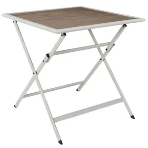 HOME DECO FACTORY Table de Jardin Pliable "Barcelone" 70cm BeigeVendu paramazon