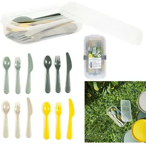 Coffret de 12 couverts en plastique Série Soleil - talla