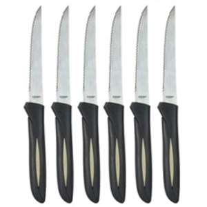 Non communiqué Lot de 6 Couteaux à Steak Inox 23cm Gris pas cher