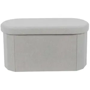 Comparateur de prix : Coffre banc pliable Gris Home Deco Factory