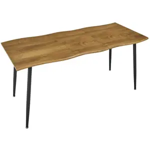 Comparateur de prix : Table à Manger Extensible - ABBOTT - Modèle Abbott - 120-160cm - 6 places - Naturel