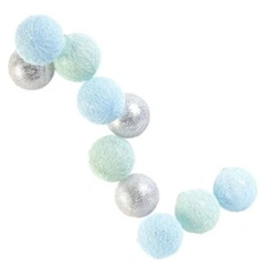 Comparateur de prix : HOME DECO FACTORY Guirlande lumineuse boules colorées 10 LED 1,92 m Bleu, Gris, Vert