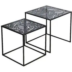 THE HOME DECO FACTORY Tables gigognes en métal Havana (Lot de 2)Vendu paramazon