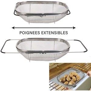 Comparateur de prix : Cook Concept - Passoire en acier à poignées extensibles