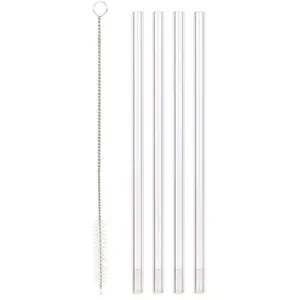 Cook Concept - Set de 4 pailles en verre avec goupillonVendu parrue-du-commerce