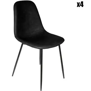 Comparateur de prix : CMP - PARIS Chaise PU Amber Noir Home Deco Factory