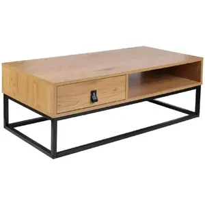 The Home Deco Factory - Table basse en bois et métal Abbott pas cher