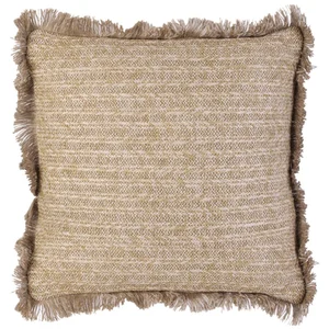 Comparateur de prix : Home Deco Factory - Coussin Raphia déhoussable beige/dore - 40x40 cm T.U