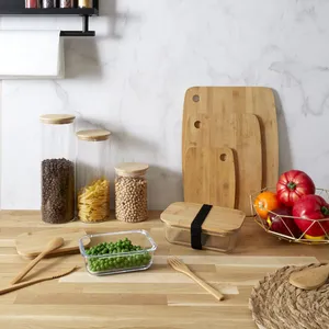 Comparateur de prix : Bocal COOK CONCEPT en verre et bambou 2l