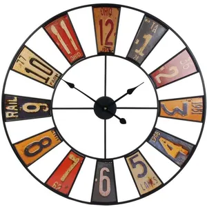 Comparateur de prix : The Home Deco Factory - Horloge en métal Recyclerie 80 cm