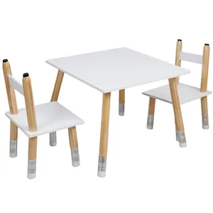 Table enfant et 2 chaises crayon Home Deco Kids pas cher