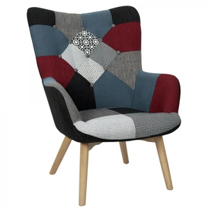 Comparateur de prix : HOME DECO FACTORY Fauteuil design patchwork Milano - Gris