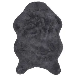 Comparateur de prix : The Home Deco Factory - Tapis imitation fourrure poil fin 60x90 cm