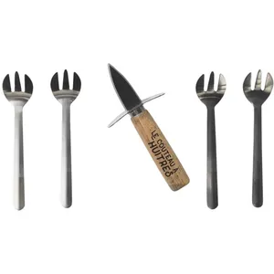 Comparateur de prix : COOK CONCEPT - Coffret couteau à huitres et 4 fourchettes en acier inoxydable