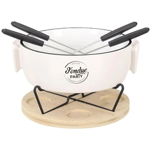 Fondue à la bougie avec 4 piques No Name Cook Concept Blanc TU pas cher