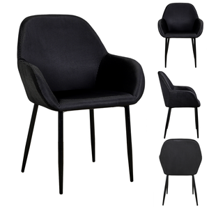 Comparateur de prix : CMP - PARIS Fauteuil Giulia NOIR Home Deco Factory