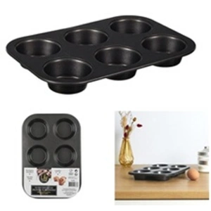 Non communiqué Moule Patisserie X6 Muffins Carbon Steel M12 pas cher