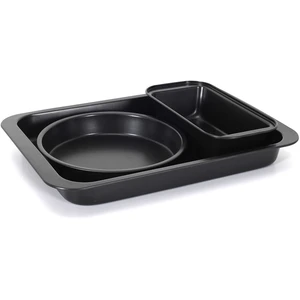 Lily Cook - Coffret pâtisserie 3 moules noir - 42x7x29 cm T.UVendu paramazon