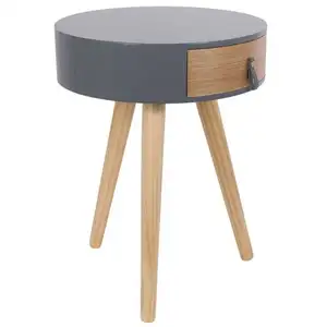 Table de chevet - AC-DÉCO - Nora - Bois massif - Contemporain - Tiroir pas cher