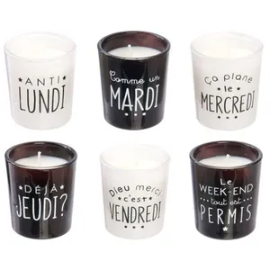 Dites Le Avec Des Mots - Coffret 6 bougies Humeur du jour pas cher
