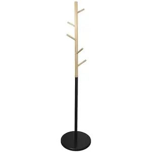 Comparateur de prix : THE HOME DECO FACTORY Portemanteau Miko M1 Noir - 180 cm
