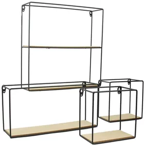 The Home Deco Factory - Etagère 4 éléments en bois et métal FactoryVendu paramazon