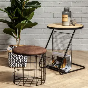 The Home Deco Factory - Table d'appoint porte-revues pas cher