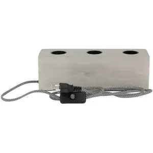 The Home Deco Light - Lampe a Poser Beton 3 Ampoules pas cher