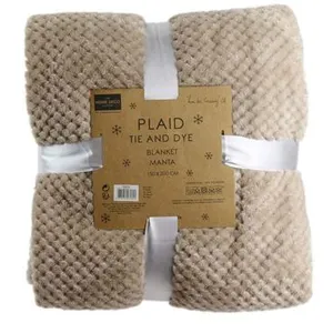 Comparateur de prix : HOME DECO FACTORY Plaid Tie And Dye Xxl 150 X 200 Cm