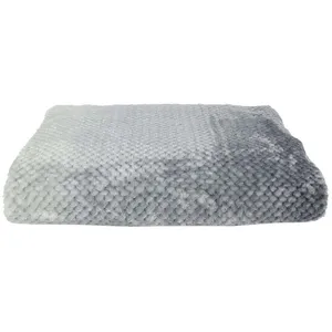 Comparateur de prix : Home Deco Factory - Plaid nid d'abeille XXL gris - 150x200 cm T.U