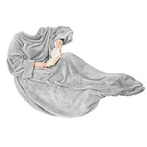 Home Deco Factory - Plaid à manches gris clair - 63x170 cm T.U pas cher